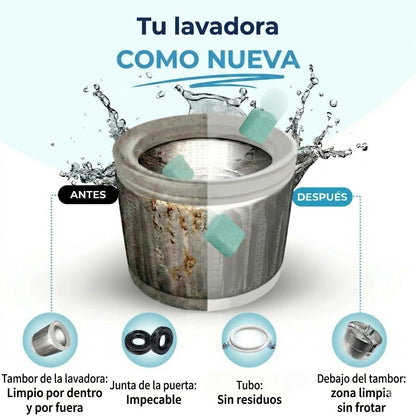 Limpiador profesional de lavadora – enzimas activas